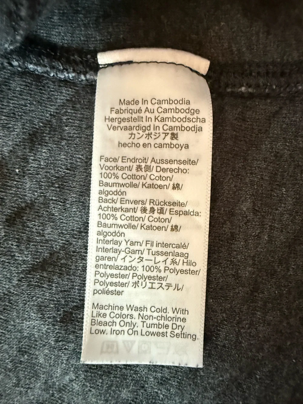 J.Crew Authentic Fleece Quilted Quarter Zip Pullover Charcoal Grey Large